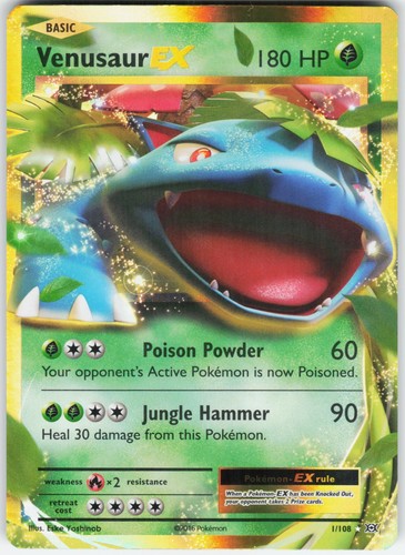 Pokemon venusaur 108 - 1/108, xy