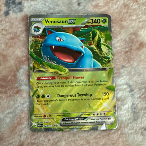 Venusaur 003 165 scarlet - ex, 003/165