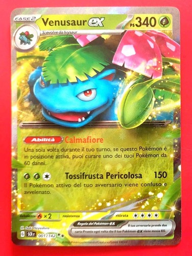 Carta pokemon venusaur - pokemon, ex