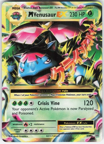 Pokemon venusaur 108 - m, ex
