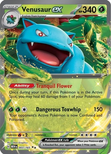 Venusaur 003 165 - ex, 003/165